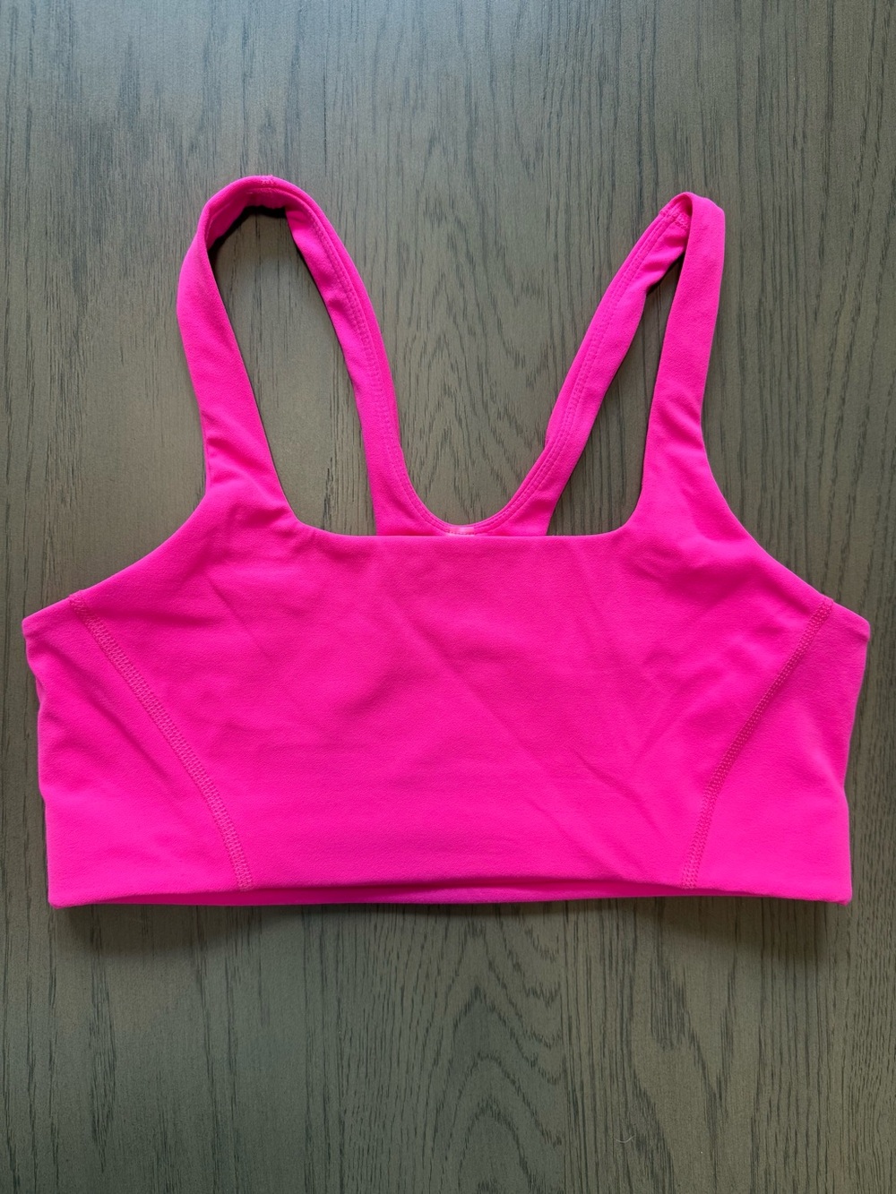 Free People Movement Never Better Square Neck Racerback Bra in Sz Small Hot Pink